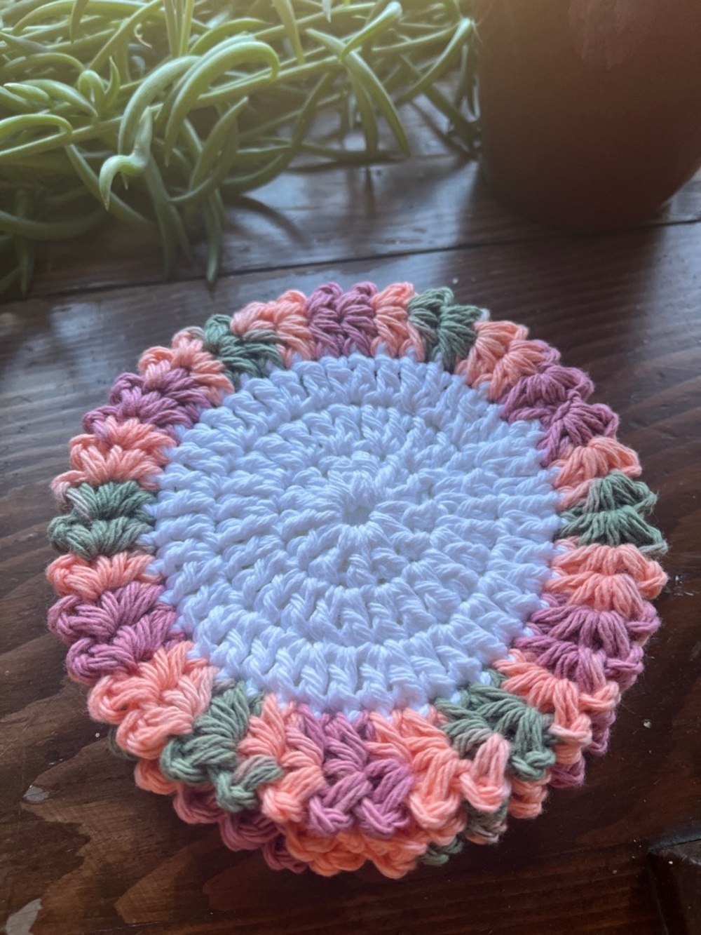 Crochet Cotton Coasters (set of 4)